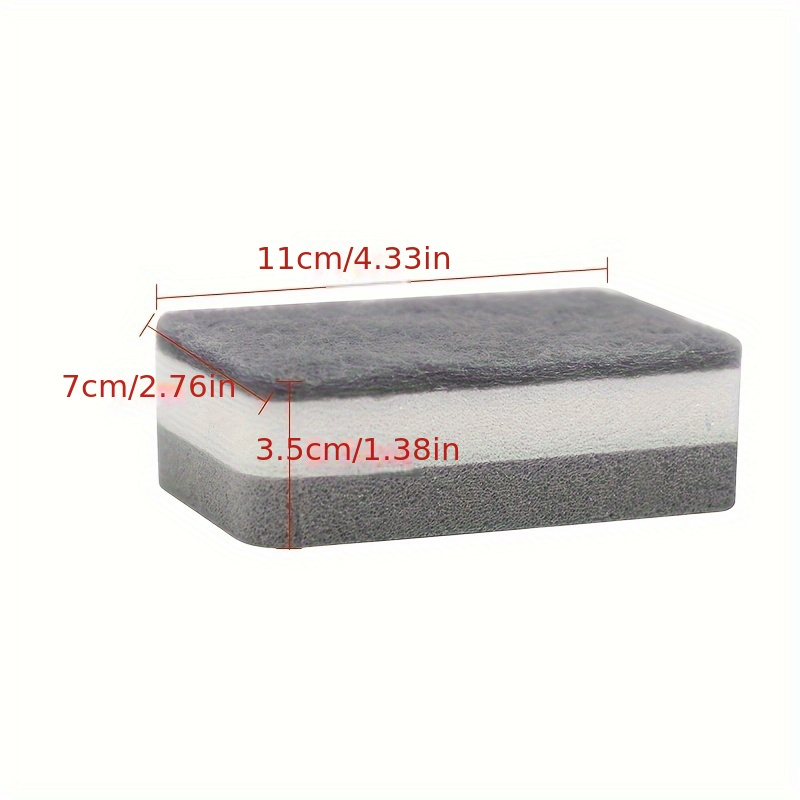 50 60pcs multifunctional cleaning sponge double sided scouring pad for household cleaning dishwashing sponge   sponge   non scratch sponge wipe super absorbent cleaning supplies cleaning tool details 2