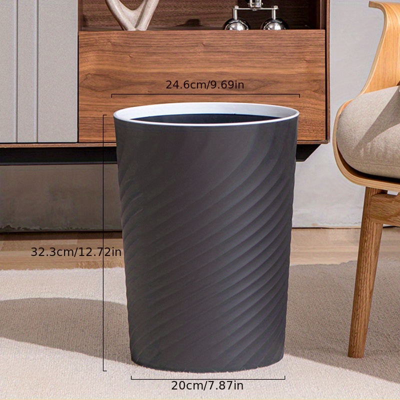 Simple Trash Can Pressure Ring Trash Bin Plastic Garbage Bin - Temu