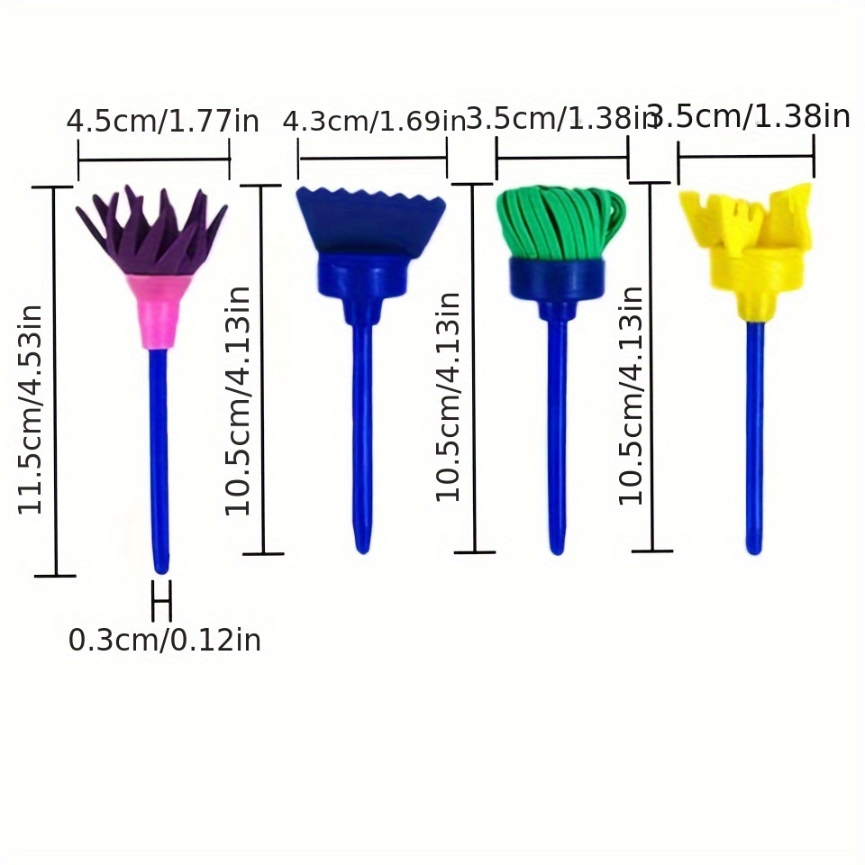 Set With A Variety Of Painting Sponge Seal Brushes Rollers - Temu