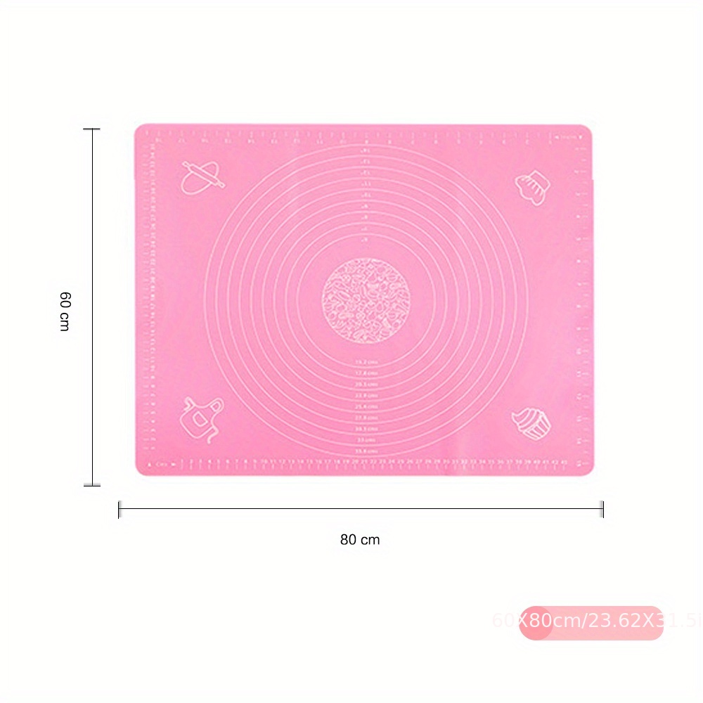 60/50/40cm Silicone Pad Baking Mat Sheet Kneading Dough Mat For