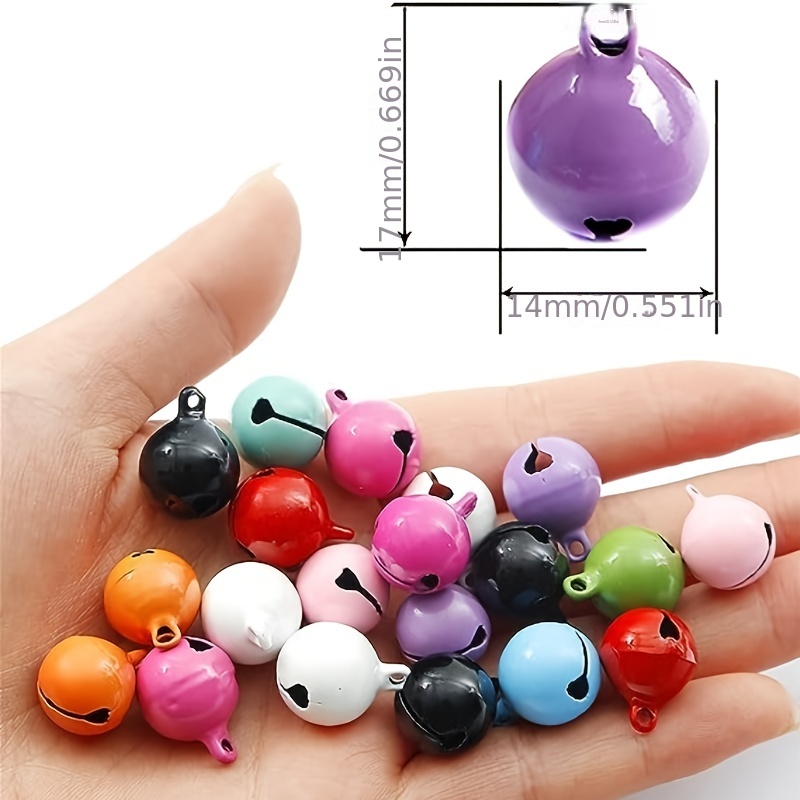 Craft Bells,20Pcs Colorful Jingle Bells for Crafts,4 Colors Mixed Christmas Bell