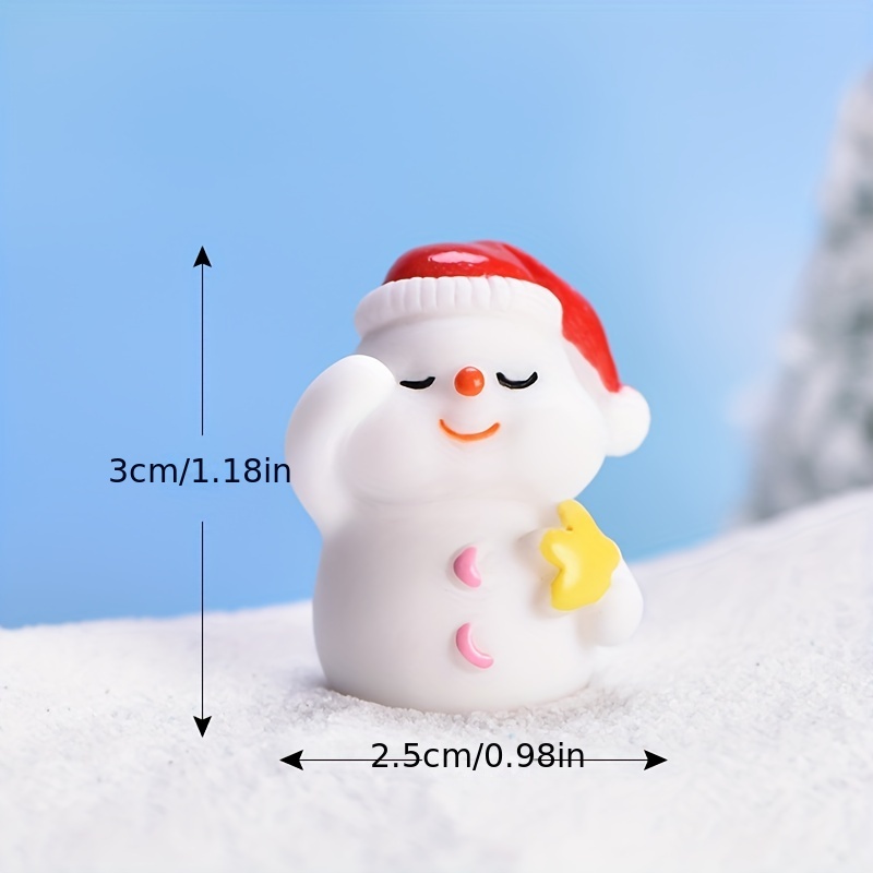 Christmas Micro Landscape Ornaments Santa Claus Cute Snowman - Temu