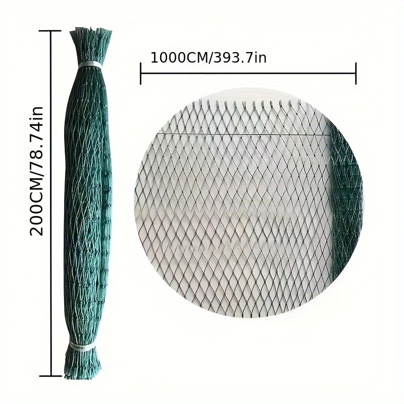 Image of 2 Meters High 10 Meters Long Thick Mesh Outdoor Plant Climbing Vine Net Farm Courtyard Fence Court Protection Net Household Garden Covered Net Protection Net