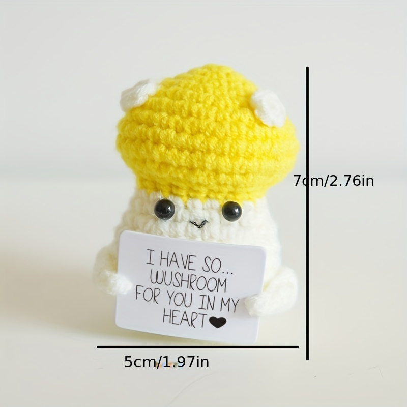 Positive Potato cute Wool Knitted Doll Positive Energy - Temu