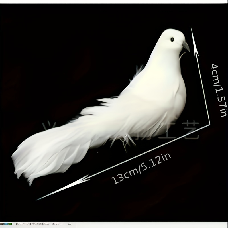 Oiseaux blancs, plumes artificielles en mousse, colombes, oiseaux  artisanaux, Mini oiseaux décoratifs – les meilleurs produits dans la  boutique en ligne Joom Geek