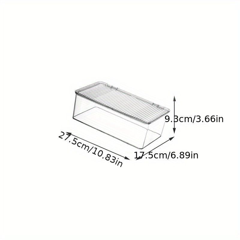 Plastic Organizer Box 2-Tier Open Storage Box with Removable Bin Kitchen  Storage Accessories 