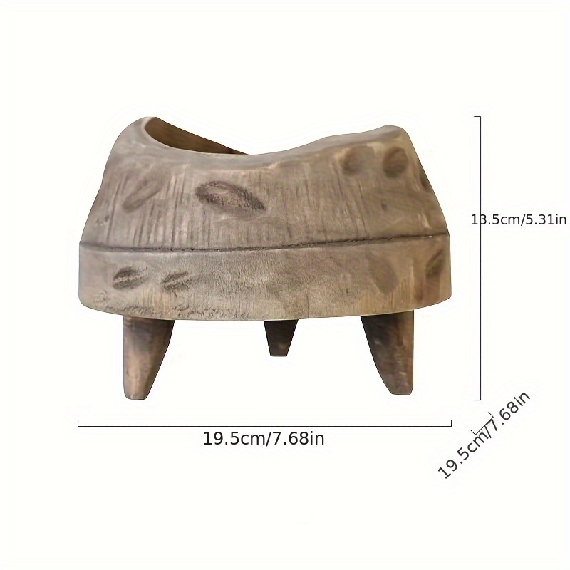 handgjord vintage låda i trä med rostig look cirkulär form - Temu Sweden