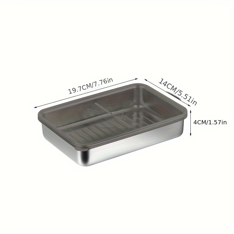 Bacon Container With Lids And Elevated Base For Refrigerator, 304 Stainless  Steel Airtight Deli Meat Storage Containers For Fridge, Dishwasher Safe,  Long Kitchen Food Storage Containers, Kitchen Supplies - Temu Austria