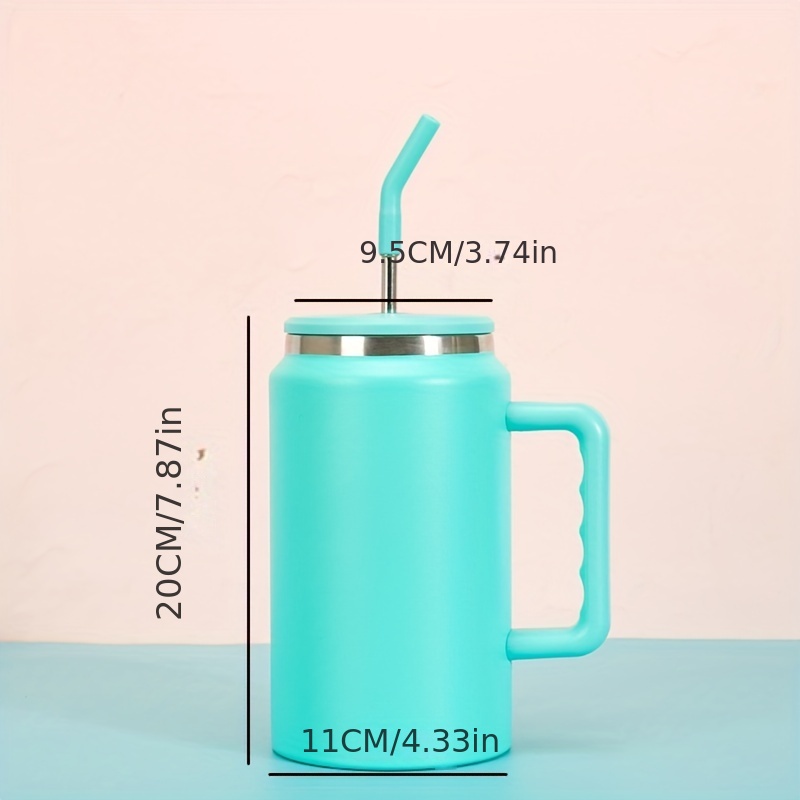 3 Pcs 50oz Mug Tumbler Stainless Steel Insulated with Handle Lid