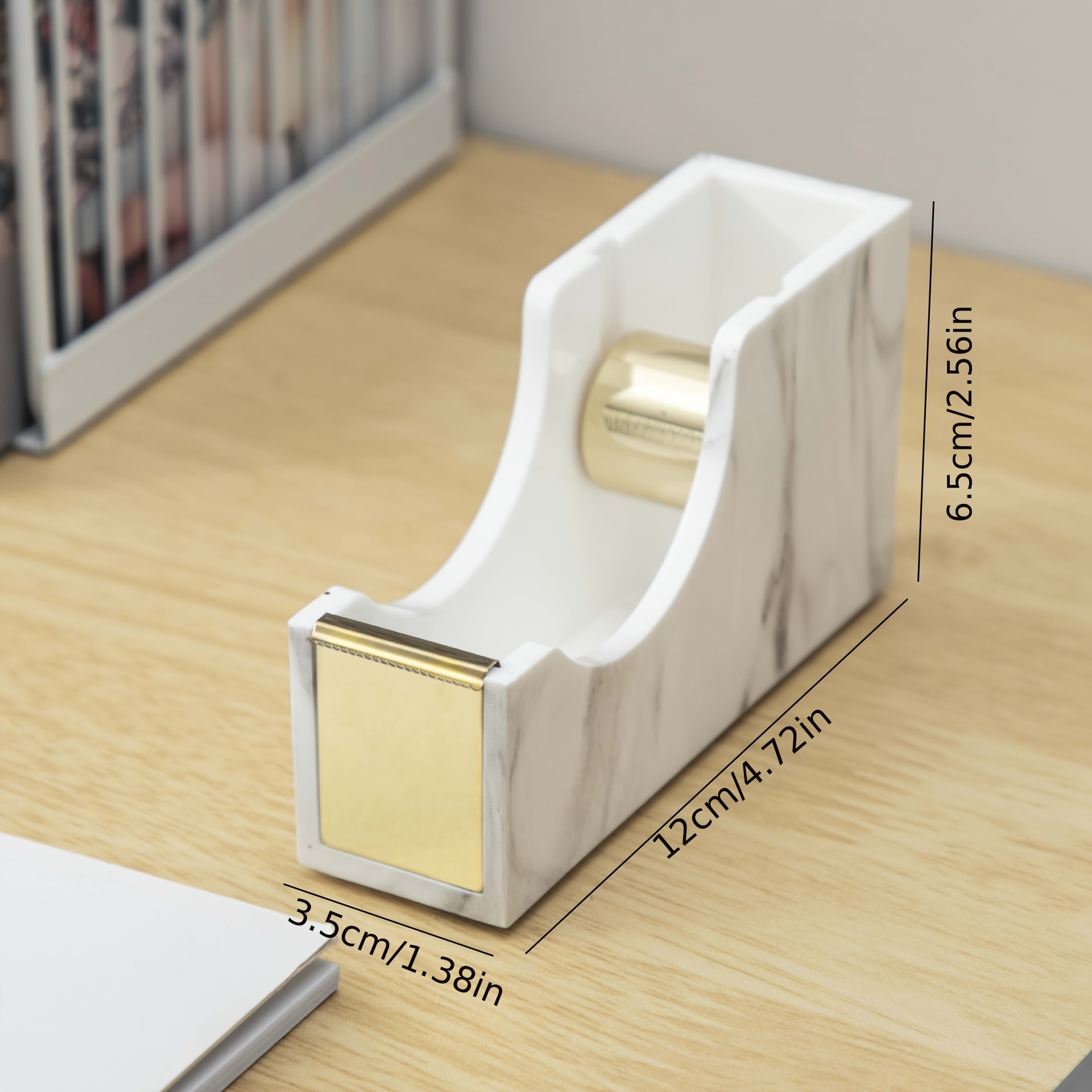Tape Dispenser Desk With 1 Roll Transparent Tape Cute Dispenser