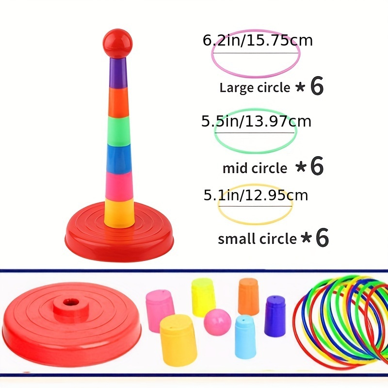 Fun And Engaging Plastic Toss Rings Perfect For Carnival - Temu