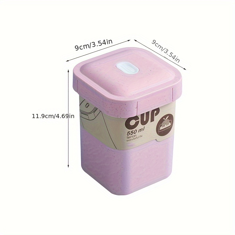 Reusable Square Soup Cup With Lid And Vent Hole Microwave - Temu