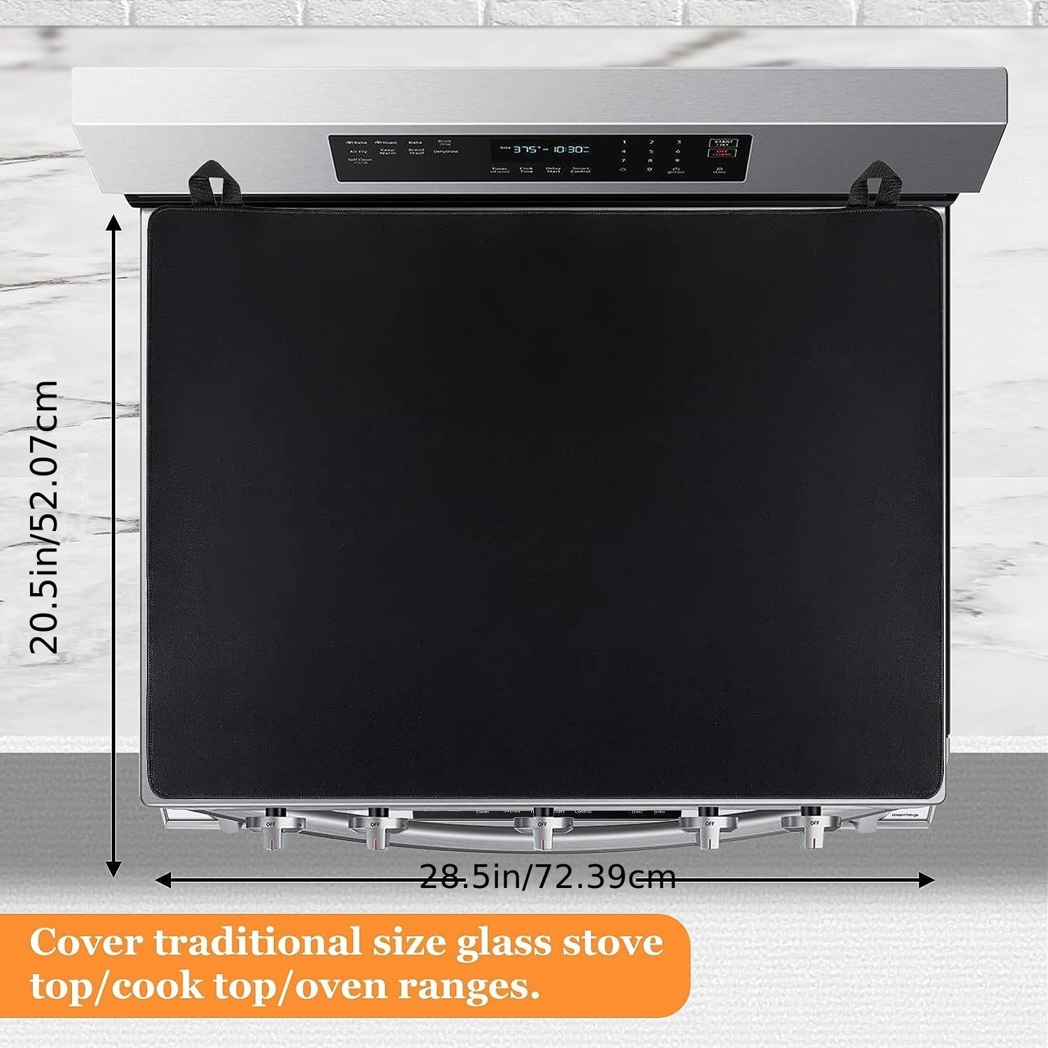 Electric Stove Glass Top Stove Cover for Heat Resistant Protector  27.9"x20" Map