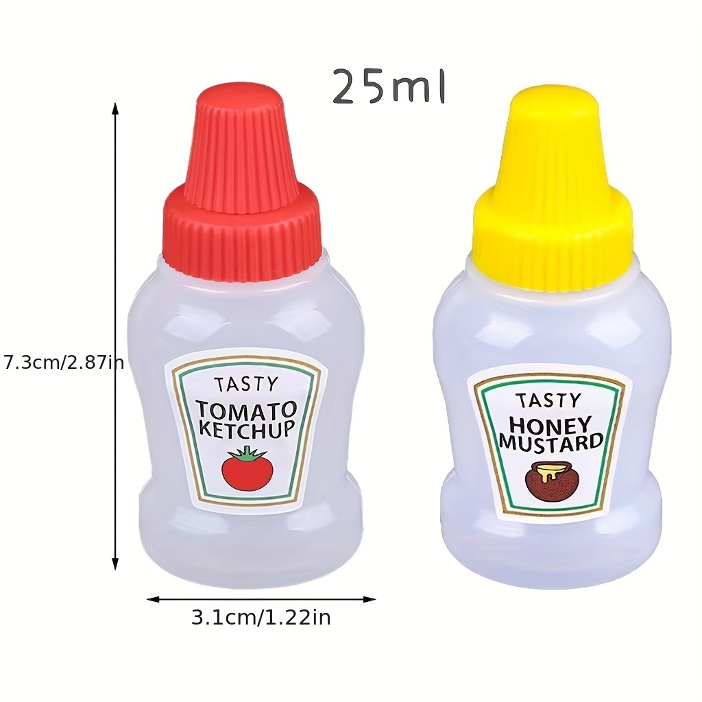 Plastic Sauce Squeeze Bottle Mini Seasoning Box Salad Dressing