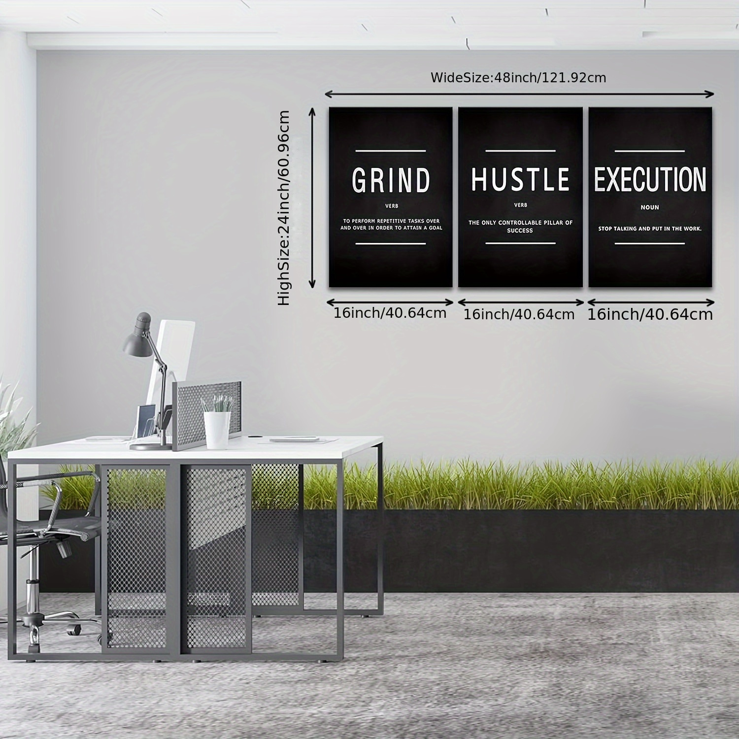  Work Noun Office Decor Wall Art Inspirational Office Wall Art  Print Work Noun Poster Modern Motivational Wall Office Decor Black & White  Motivational Wall Art for Office Decor 16x24Inch Frameless: Posters