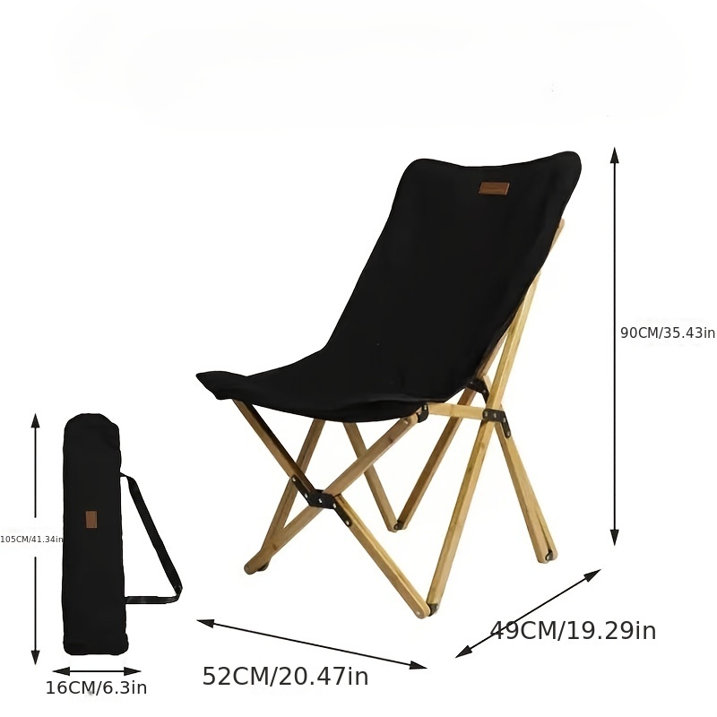 1pc Folding Camping Chair Lightweight Backpacking Chair With Carry Bag And  Side Pocket For Hiking Gardening Beach Fishing Travel And Picnic Maximum  Load Bearing Capacity 120kg
