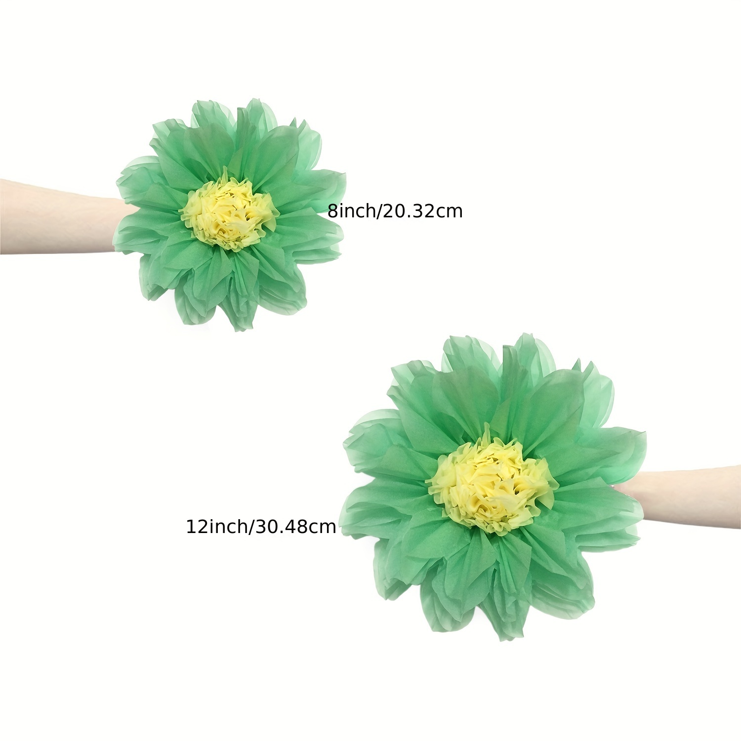 Mexican Tissue Pom Poms Flowers Paper Wedding Flower Photo Wall Fiesta  Decorations Set of 20 