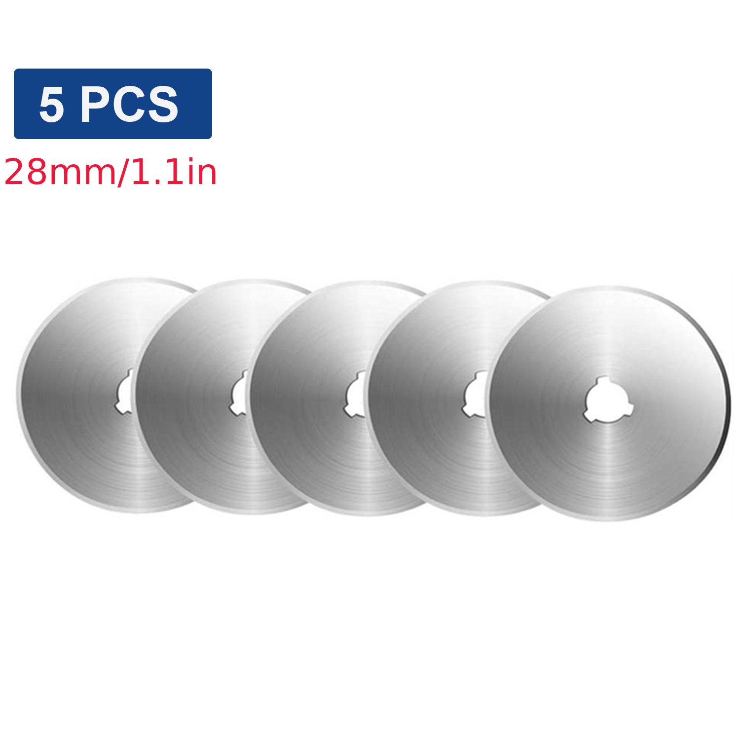 5PCS 28MM/45MM Rotary Cutter Blades Stainless Steel Replacement