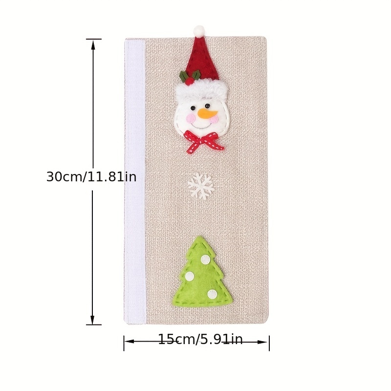 Christmas Decoration, Indoor Home Decor, Refrigerator Handle Cover For Christmas  Kitchen Decoration, Christmas Ornaments, Xmas Gifts - Temu