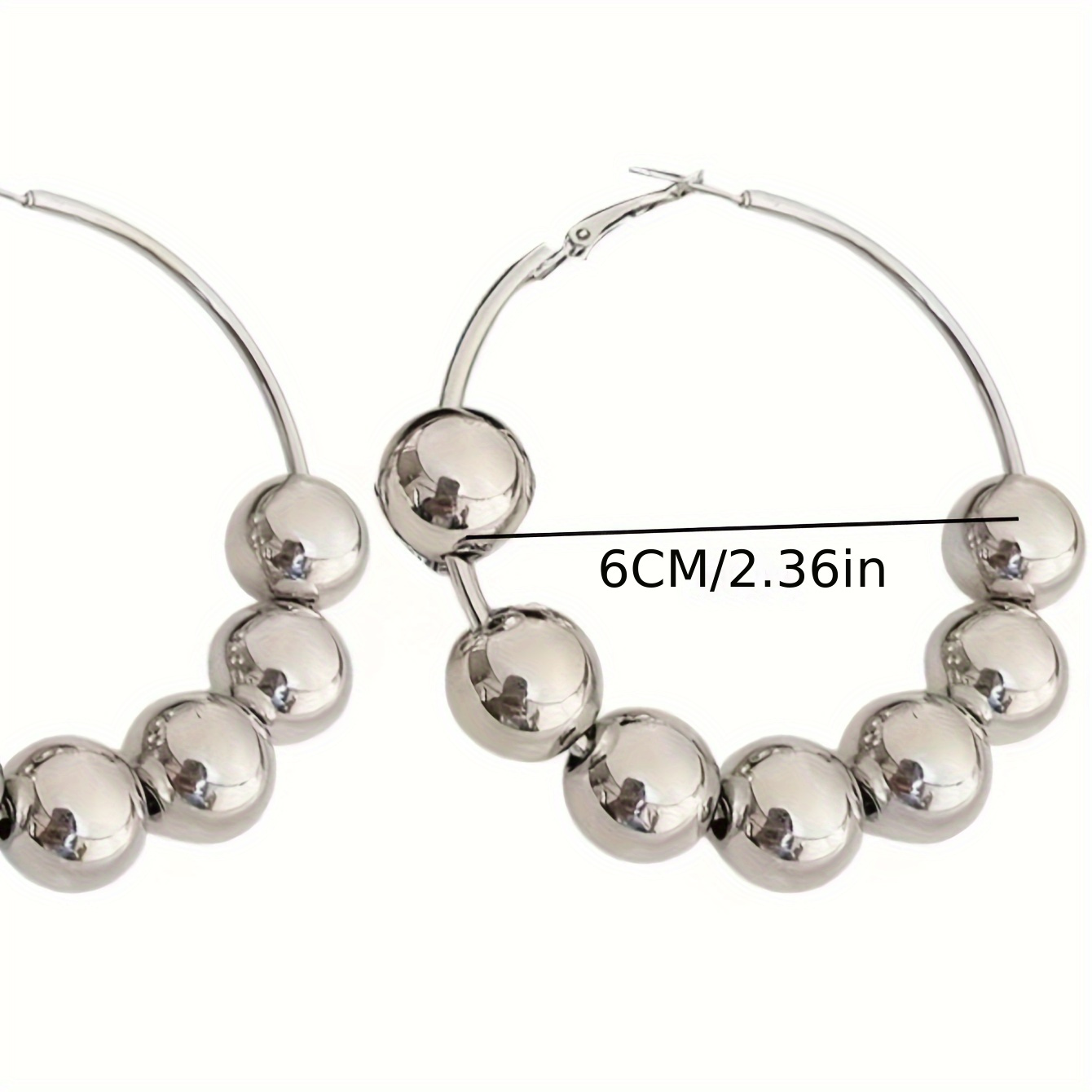Bohemian Vintage Inspired Hoop Earrings Iron Beaded Hoops