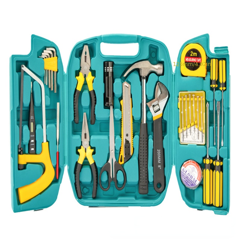 Hand Tool Set General Household Hand Kit With Plastic - Temu