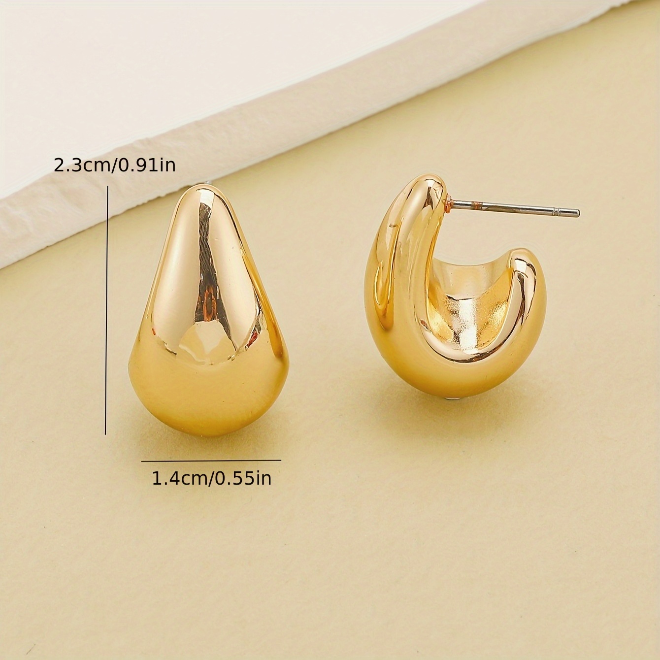 18pcs Vibrant Candy Colored Water Drop Earrings Set