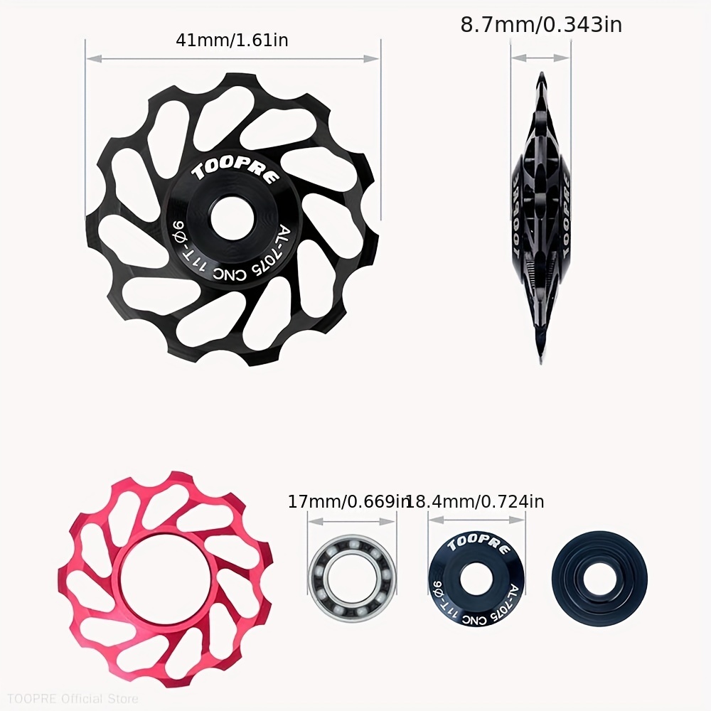 Toopre Fahrradkeramik Rückwärtsdial führungsrad Fahrrad 11t - Temu