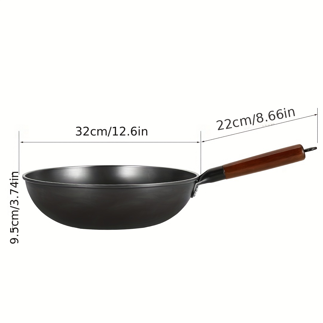 Traditional Cast Iron Wok Perfect For Cooking Authentic - Temu