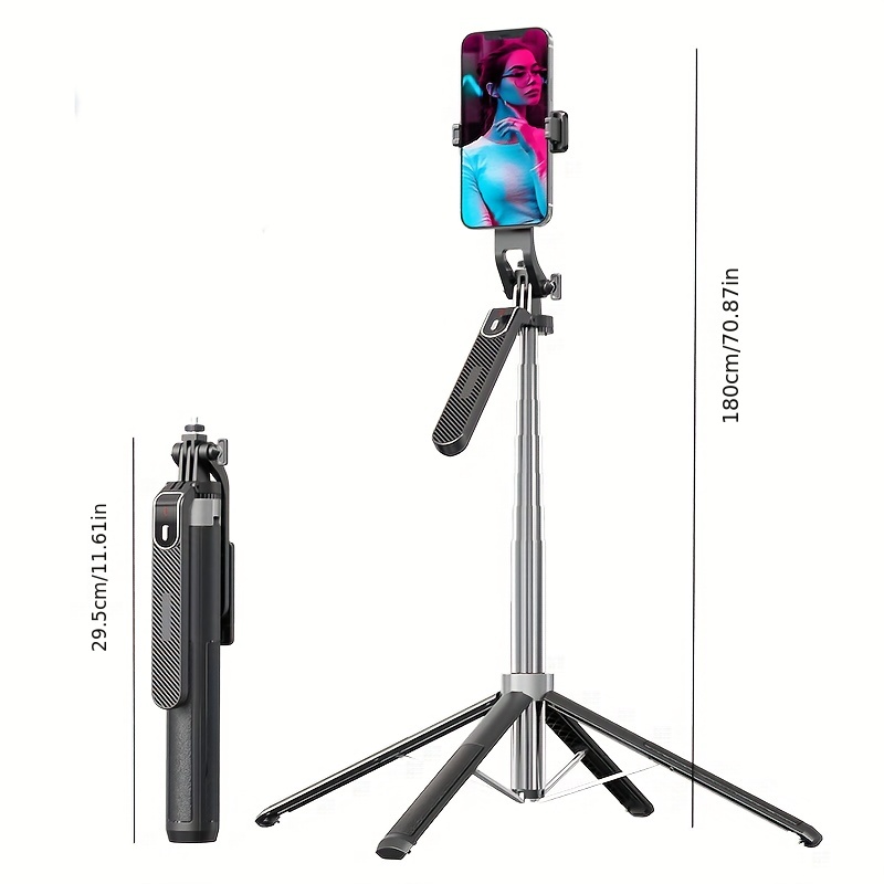 70 Pulgadas Cuatro pod Selfie Stick Recargable Con Control - Temu