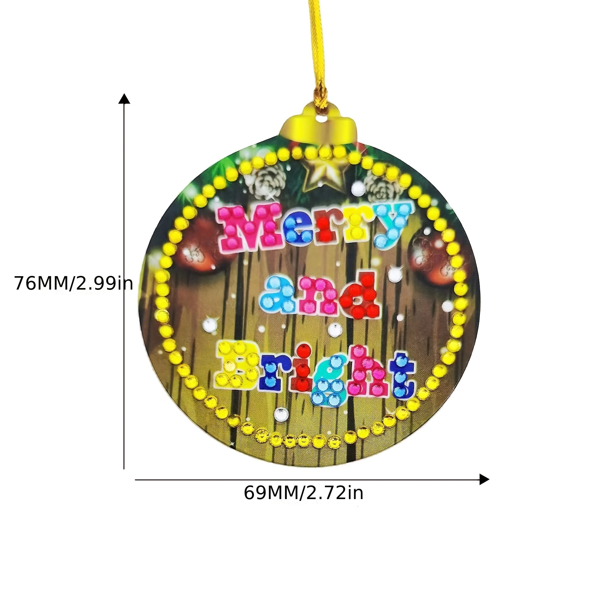 Christmas Decoration 5d Diamond Painting Set, Christmas Tree Hanging Set, Christmas  Gift Accessories Paired With Gift Giving Decorations, Packaging Accessories,  Suitable For Gift Giving - Temu