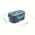 caixa térmica elétrica com europeu, design dupla , portátil para carro e casa, adequada para alimentação de 110v-240v/12v/24v, aquecível e isolante, bolsa de almoço para camping e , recipiente termo para alimentos