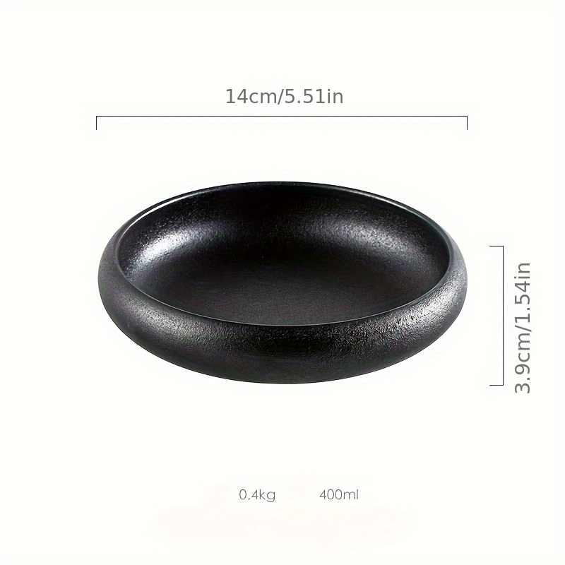 Image of 1pc Creative Kiln Glaze 6inch Ceramic Plate Korean Kimchi Plate Dish Salad Single Plate Bowl