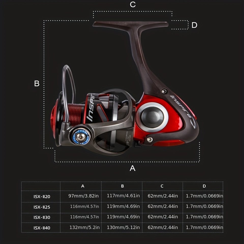 Anti-reverse Spinning Fishing Reels 5.2:1 Right Hand/Left Hand C40/60 -  GhillieSuitShop