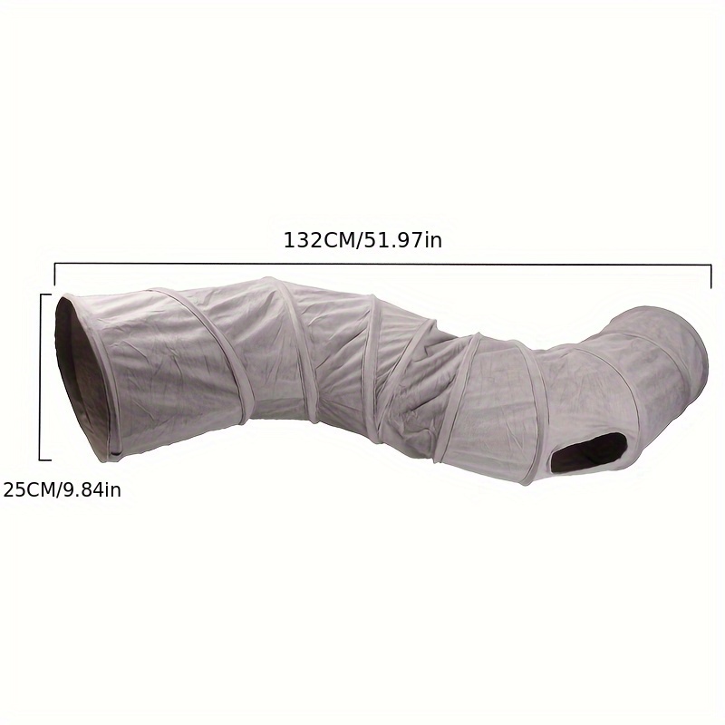 Image of Cat Tunnel Pet Toy Tunnel, Foldable Cat Passage Drill Barrel Toy