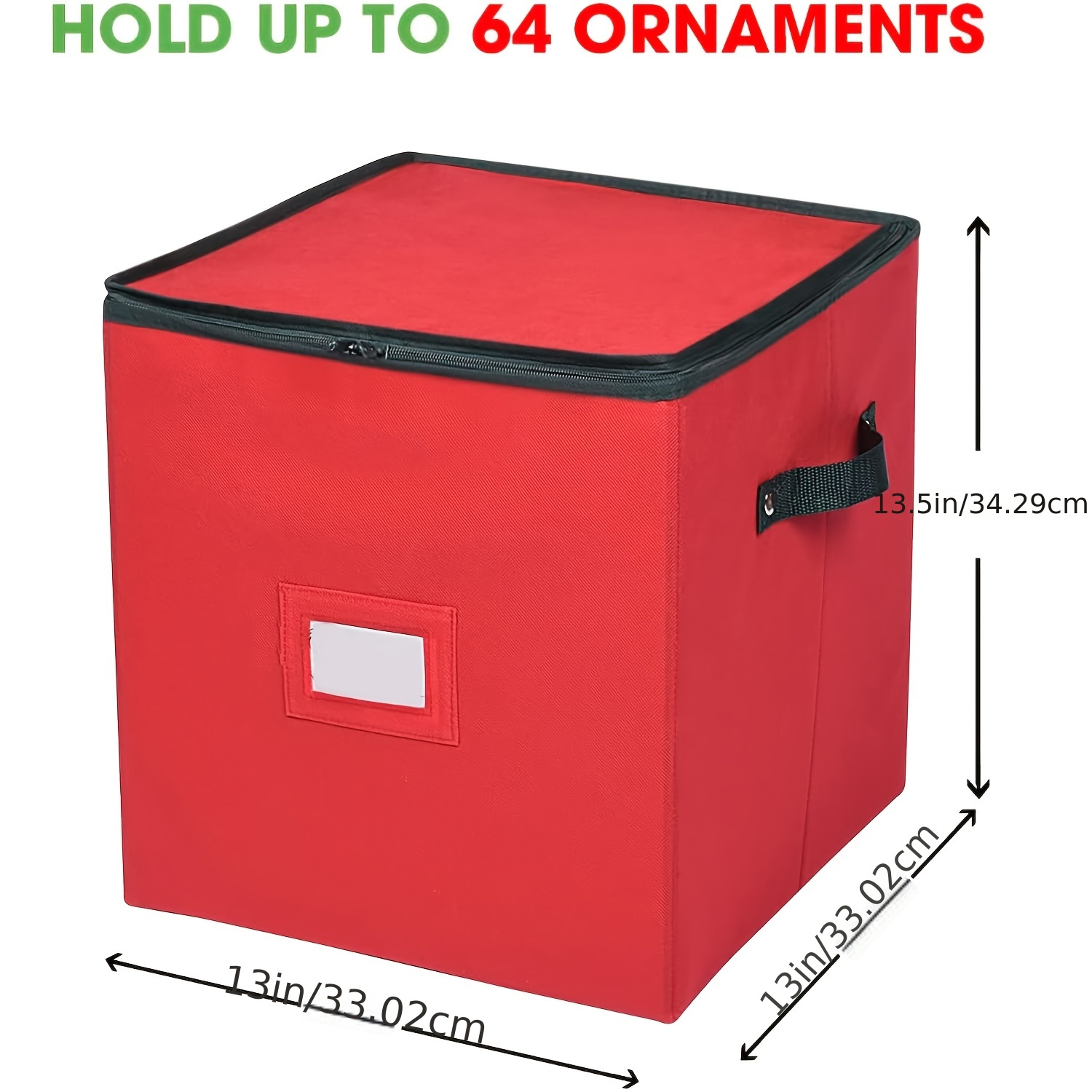 Christmas Storage Box With 4 Trays Xmas Ornaments Bauble Case Divider Organiser