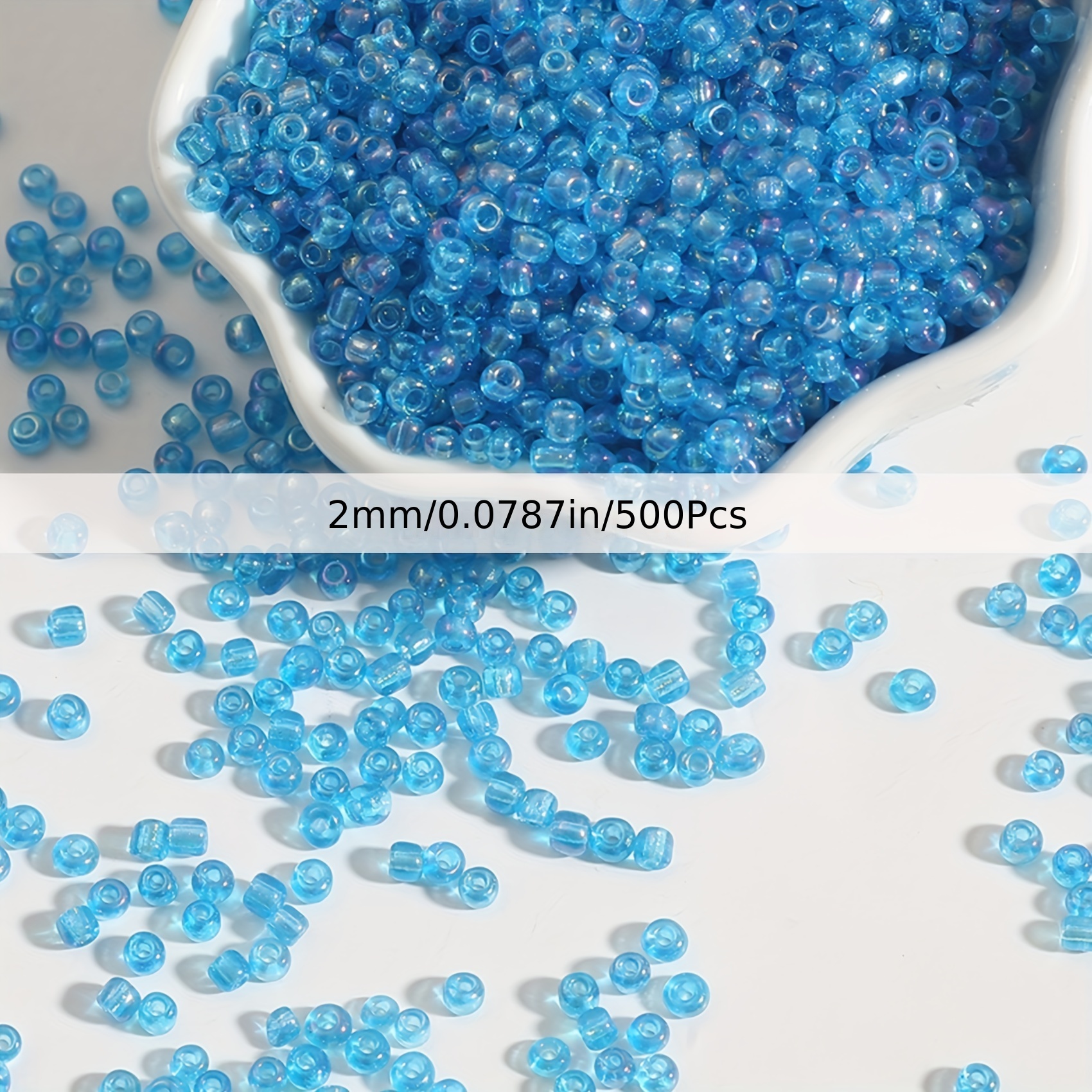 15g 2mm 3mm 4mm Glass beads Wear Resistant Opaque Round Spacer Beads For DIY