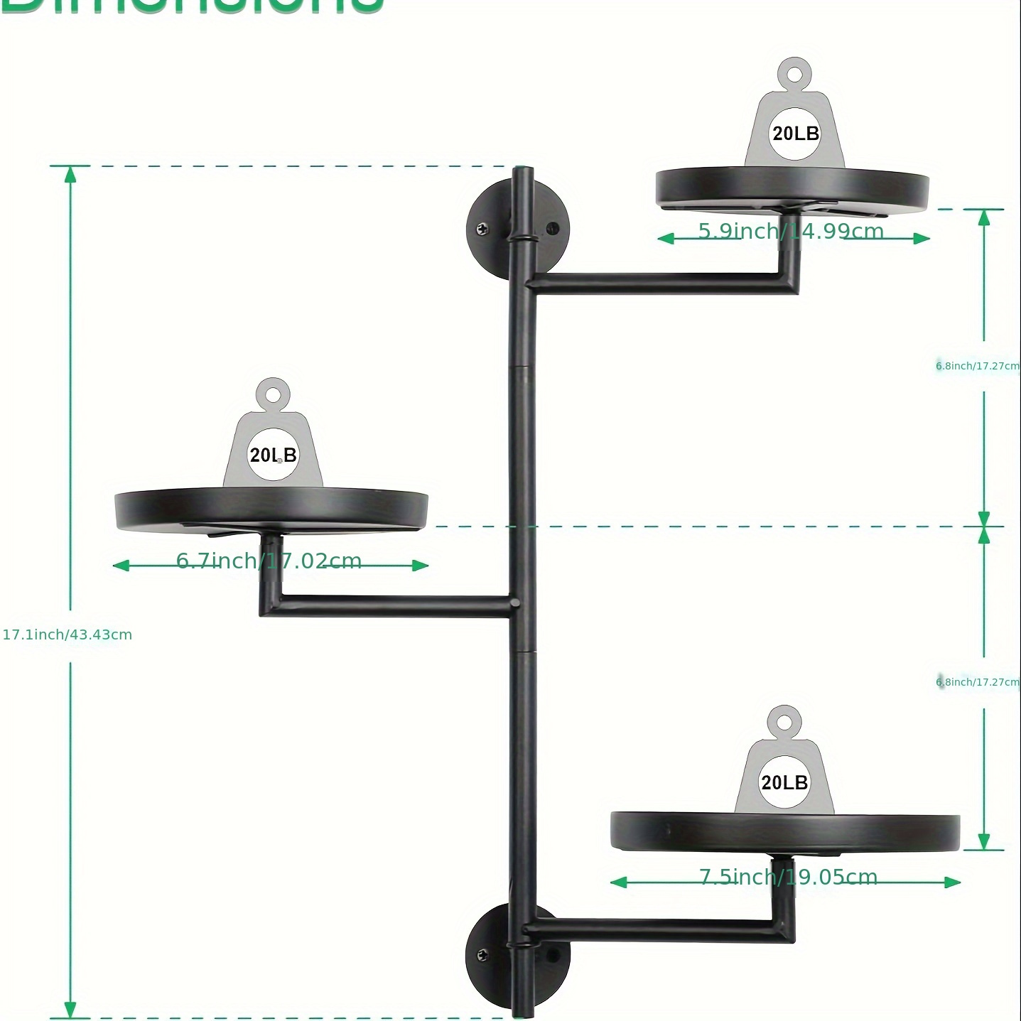 Image of 1pc Modern 3-tier Rotating Plant Stand With Powder-coated Rustproof - Space- Indoor Flower Shelf, 3-tier Shelves For Potted Plants Suitable For Windowsill, Balcony