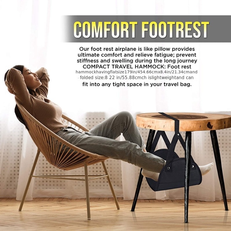 Relax Your Feet In Comfort: Airplane Foot Hammock For - Temu