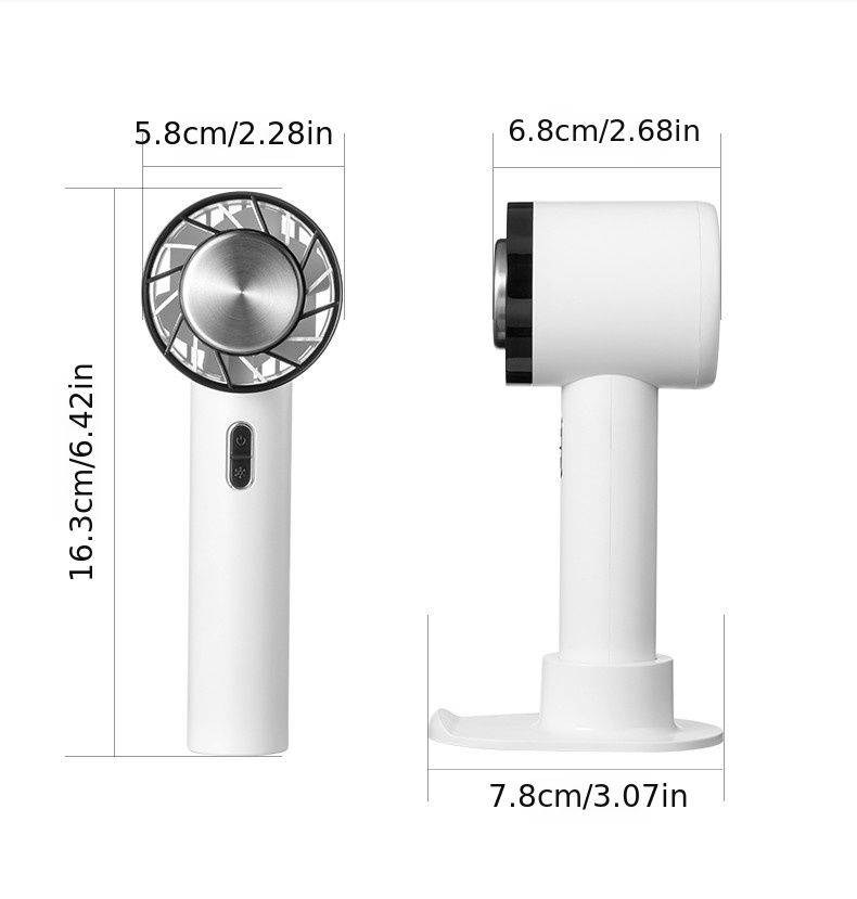 portable hand fan semiconductor refrigeration cooling 2200mah battery usb rechargeable mini handheld fan outdoor air cooler details 12