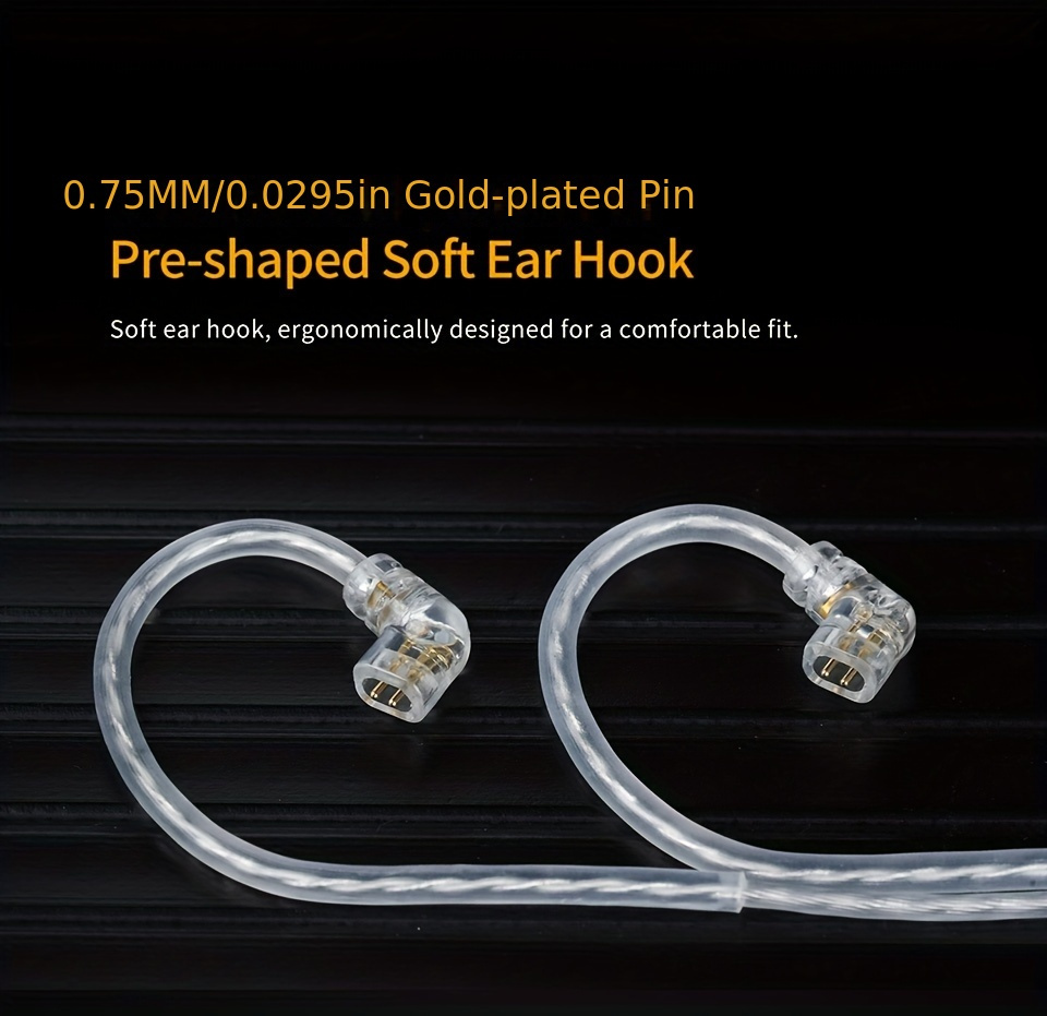 kz type plated wire type c data cable oxygen free copper dual pin plug hifi earphone cable Product details 7