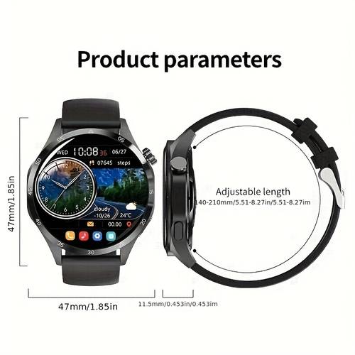 mens smart watch gps motion trajectory smart watch for 360 hd screen wireless call intelligent with dial watch hands free wireless calling multi functional smartwatch perfect gift for fathers day