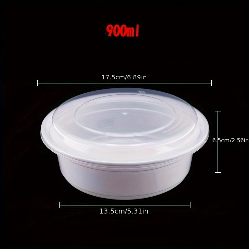 24 Food Storage Containers Meal Prep 3 Compartment Plate w/ Lids Reusable 30oz