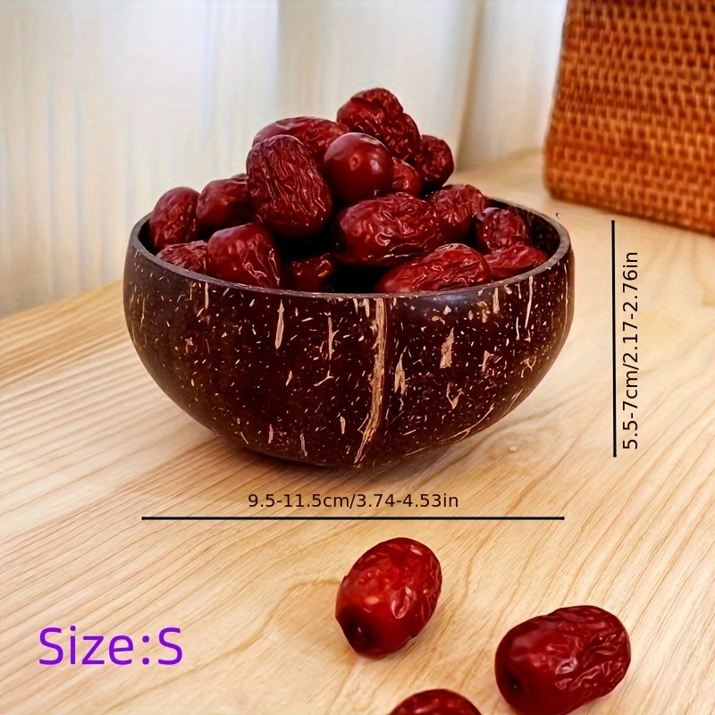 9.5 Inch Wood Bowl, Wooden Salad Bowl, Wood Bowl For Food, Fruits, Salads  And Decoration