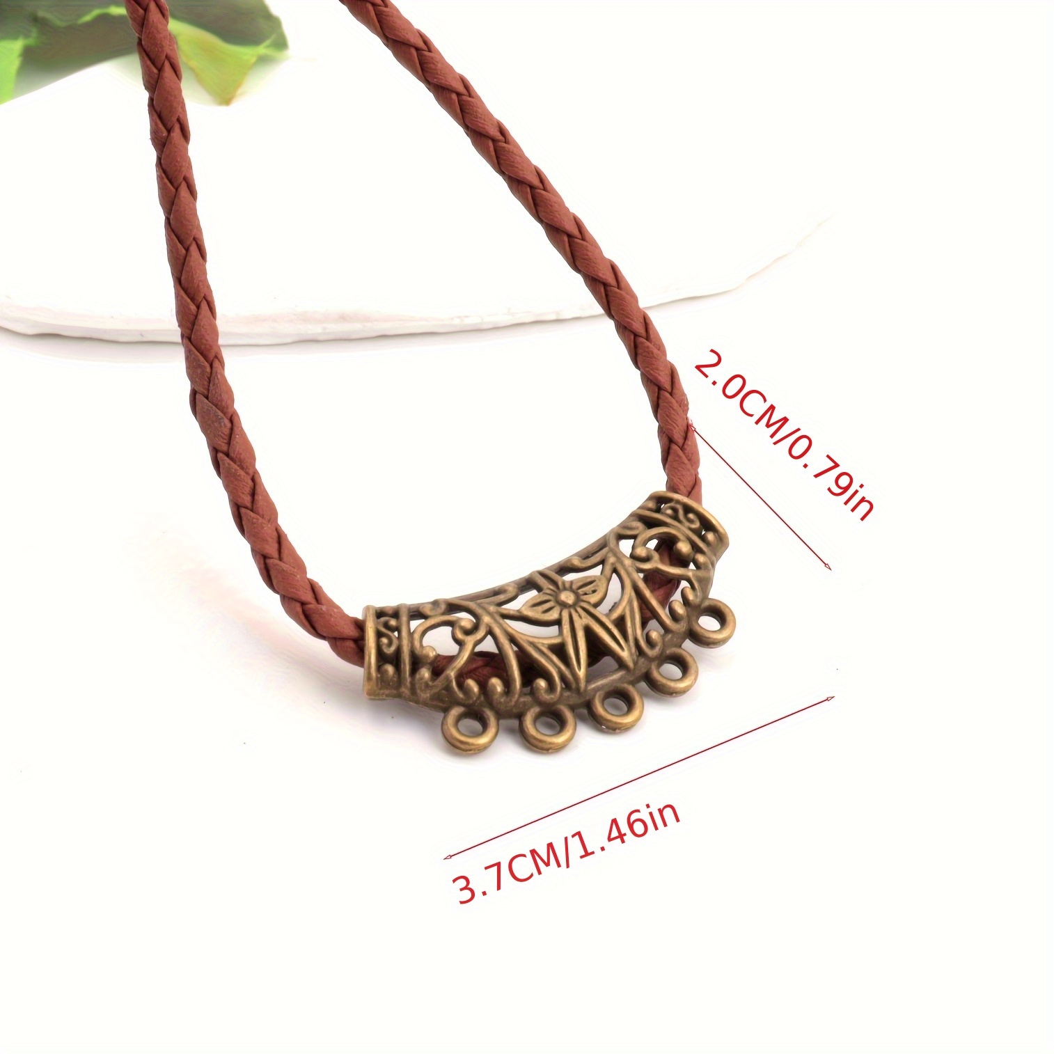 10pcs Hollow Vintage Tee Necklace Connectors