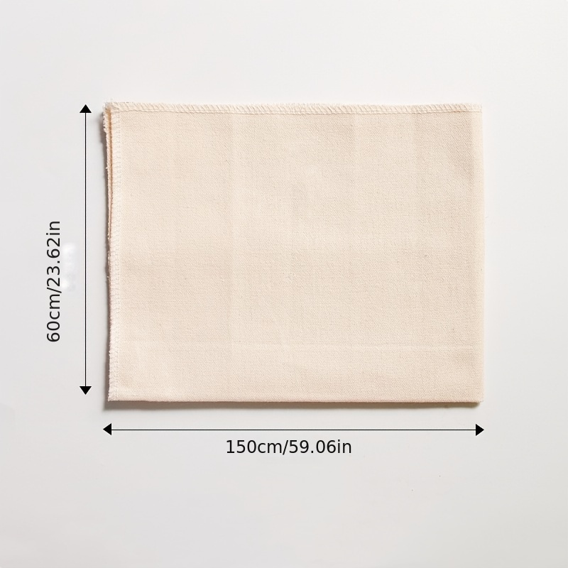 ShenMo 1pcs(45*75cm、coton chanvre)Toile de boulangerie, tissu en lin pour  la fermentation du pain, la cuisson de la pâte, plateau / tapis à  baguettes, accessoires de cuisine 