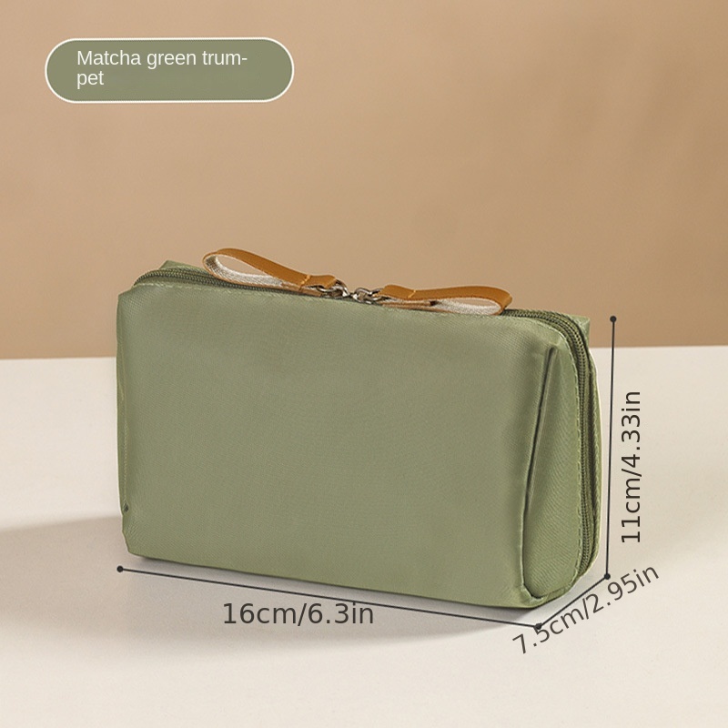 Jumbo Double Zipper Cosmetic Bag