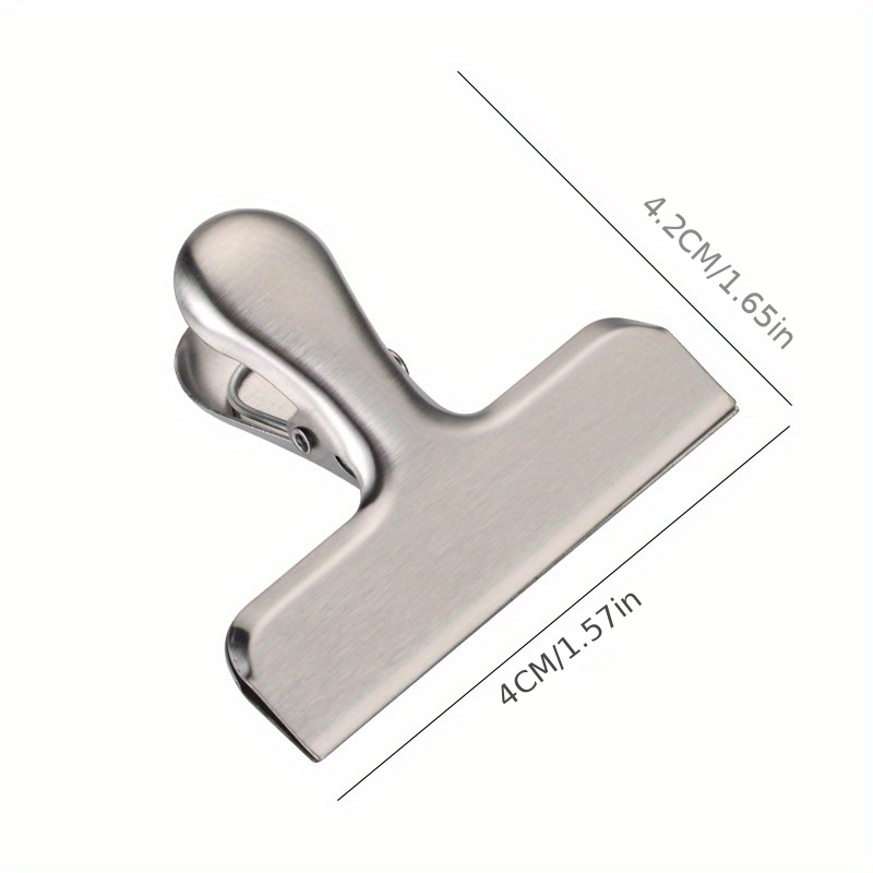 4pcs Stainless Steel Metal Chip Bag Clips
