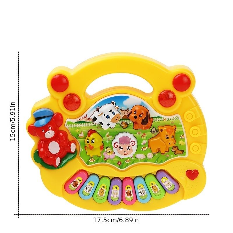 Kids Musical Toy With Animal Sound Kids Piano Keyboard Electric Flashing  Music Instrument Early Educational Toys For Children - Toys & Games - Temu