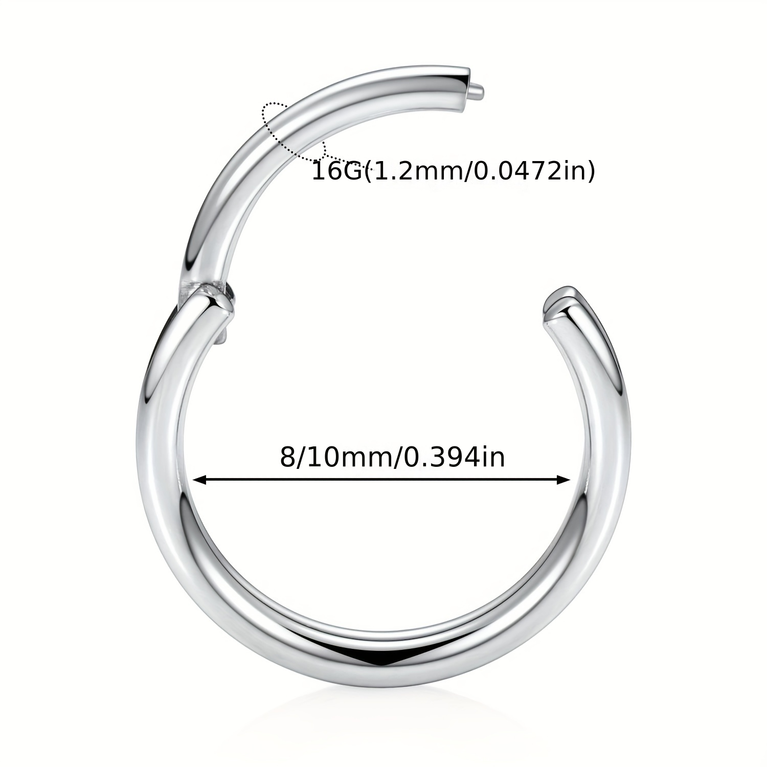 Seamless hoop nose on sale ring