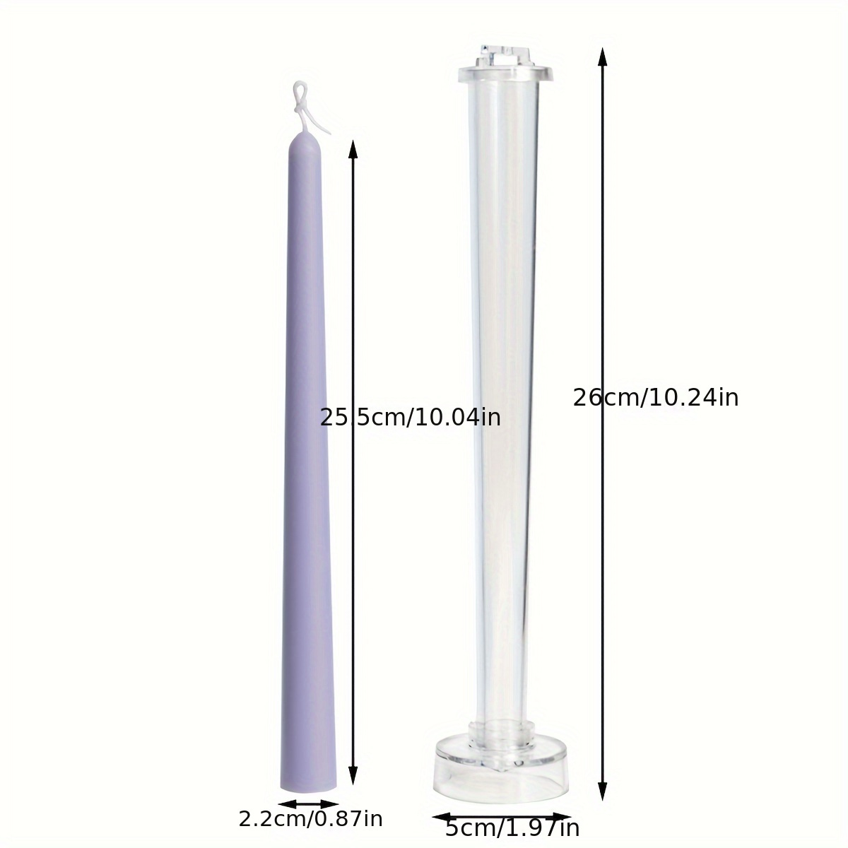 New Long Rod Shaped Plastic Candle Mold for DIY Handmade Crafts Candle  Making Molds Wedding Family Party Decoration Candle Mould